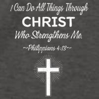 Christian  Bible Verse Jesus I Can Do All Things Christ Vector Backpack