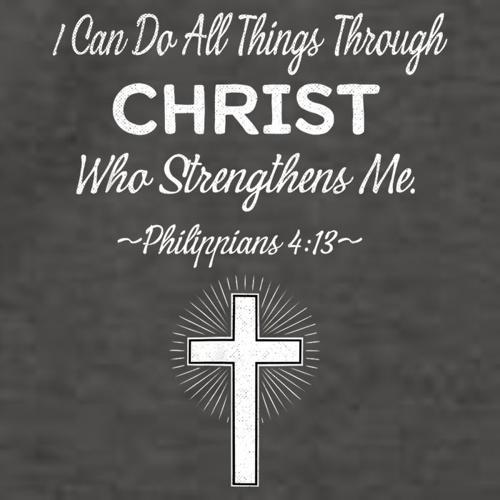 Christian  Bible Verse Jesus I Can Do All Things Christ Vector Backpack