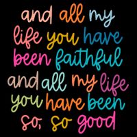 Christian Bible Verse And All My Life You Have Been Faithful Bright Cooling Performance Crew T-Shirt