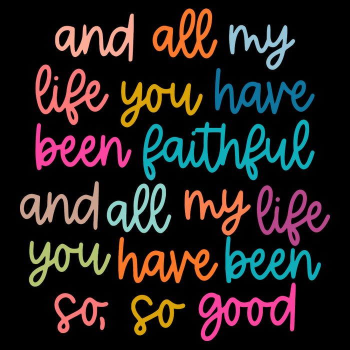 Christian Bible Verse And All My Life You Have Been Faithful Bright Cooling Performance Crew T-Shirt