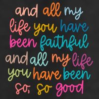 Christian Bible Verse And All My Life You Have Been Faithful Bright 11oz C Handle Ceramic Mug