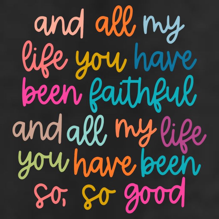 Christian Bible Verse And All My Life You Have Been Faithful Bright 11oz C Handle Ceramic Mug