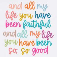 Christian Bible Verse And All My Life You Have Been Faithful Bright Garment-Dyed Sweatshirt