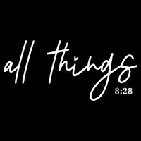 Christian Bible Verse Romans All Things Faith Religious 16 in Basic Backpack