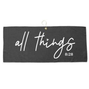 Christian Bible Verse Romans All Things Faith Religious Large Microfiber Waffle Golf Towel