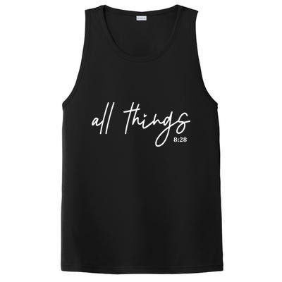 Christian Bible Verse Romans All Things Faith Religious PosiCharge Competitor Tank