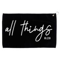 Christian Bible Verse Romans All Things Faith Religious Grommeted Golf Towel