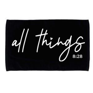 Christian Bible Verse Romans All Things Faith Religious Microfiber Hand Towel