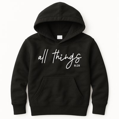 Christian Bible Verse Romans All Things Faith Religious Kids Hoodie