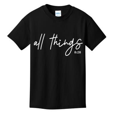 Christian Bible Verse Romans All Things Faith Religious Kids T-Shirt