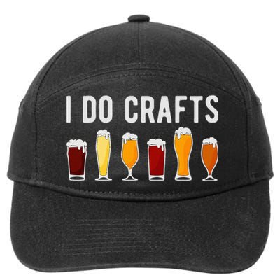 Craft Beer Vintage Funny I Do Crafts Home Brew Art 7-Panel Snapback Hat