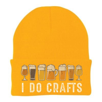 Craft Beer Vintage I Do Crafts Home Brew Knit Cap Winter Beanie