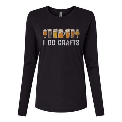 Craft Beer Vintage I Do Crafts Home Brew Womens Cotton Relaxed Long Sleeve T-Shirt