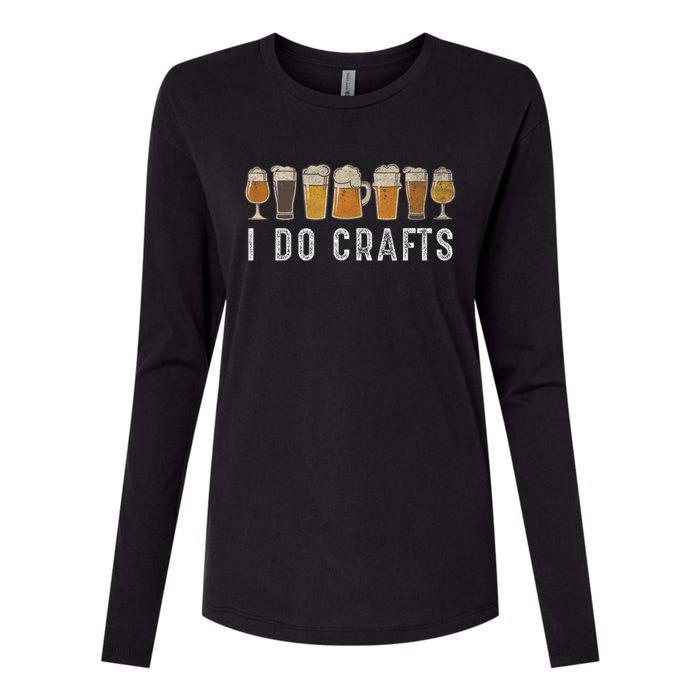 Craft Beer Vintage I Do Crafts Home Brew Womens Cotton Relaxed Long Sleeve T-Shirt