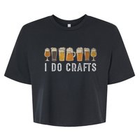 Craft Beer Vintage I Do Crafts Home Brew Bella+Canvas Jersey Crop Tee