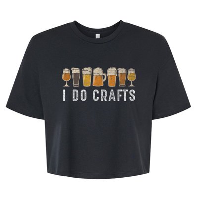 Craft Beer Vintage I Do Crafts Home Brew Bella+Canvas Jersey Crop Tee