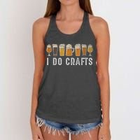 Craft Beer Vintage I Do Crafts Home Brew Women's Knotted Racerback Tank