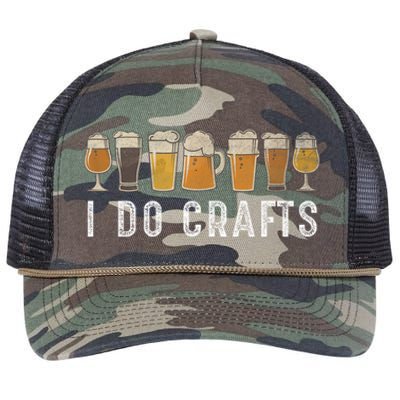 Craft Beer Vintage I Do Crafts Home Brew Retro Rope Trucker Hat Cap