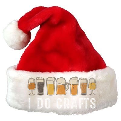 Craft Beer Vintage I Do Crafts Home Brew Premium Christmas Santa Hat