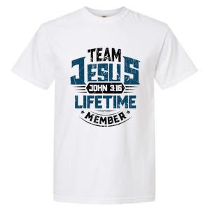 Christian Bible Verse Team Jesus Lifetime Member Scripture Garment-Dyed Heavyweight T-Shirt