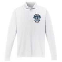 Christian Bible Verse Team Jesus Lifetime Member Scripture Performance Long Sleeve Polo