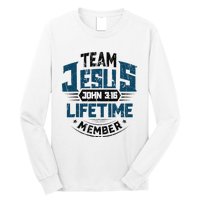 Christian Bible Verse Team Jesus Lifetime Member Scripture Long Sleeve Shirt