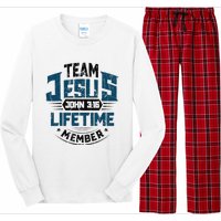 Christian Bible Verse Team Jesus Lifetime Member Scripture Long Sleeve Pajama Set