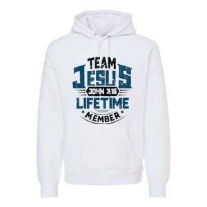 Christian Bible Verse Team Jesus Lifetime Member Scripture Premium Hoodie