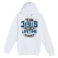 Christian Bible Verse Team Jesus Lifetime Member Scripture Premium Pullover Hoodie