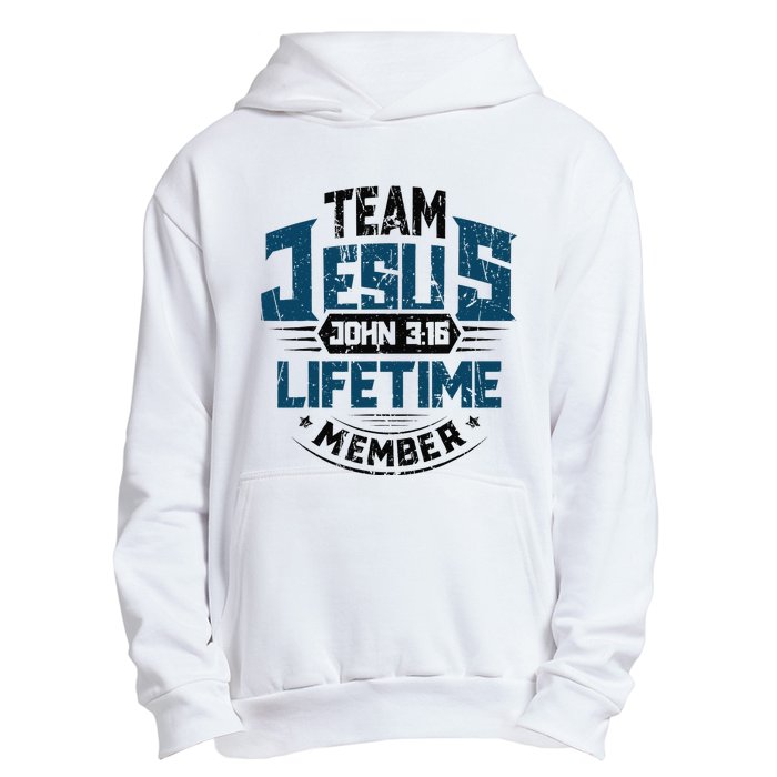 Christian Bible Verse Team Jesus Lifetime Member Scripture Urban Pullover Hoodie