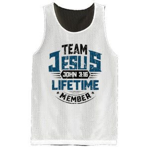 Christian Bible Verse Team Jesus Lifetime Member Scripture Mesh Reversible Basketball Jersey Tank