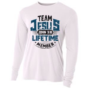 Christian Bible Verse Team Jesus Lifetime Member Scripture Cooling Performance Long Sleeve Crew