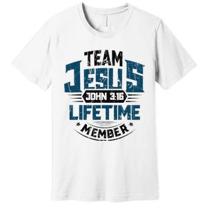 Christian Bible Verse Team Jesus Lifetime Member Scripture Premium T-Shirt