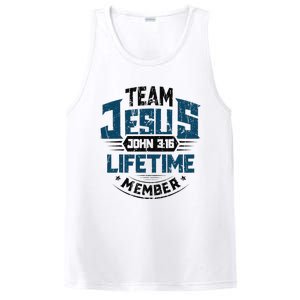 Christian Bible Verse Team Jesus Lifetime Member Scripture PosiCharge Competitor Tank