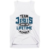 Christian Bible Verse Team Jesus Lifetime Member Scripture Tank Top