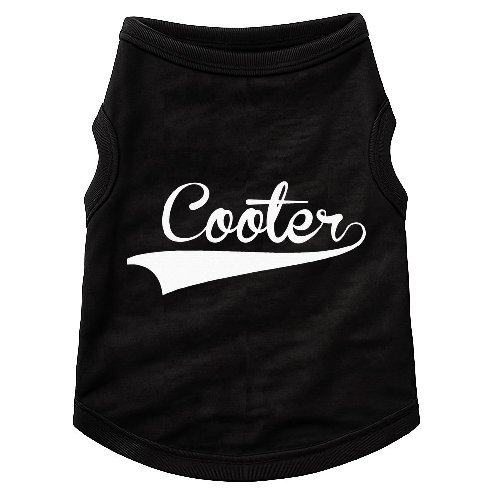 COOTER Baseball Vintage Retro Font Doggie Tank