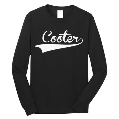 COOTER Baseball Vintage Retro Font Long Sleeve Shirt