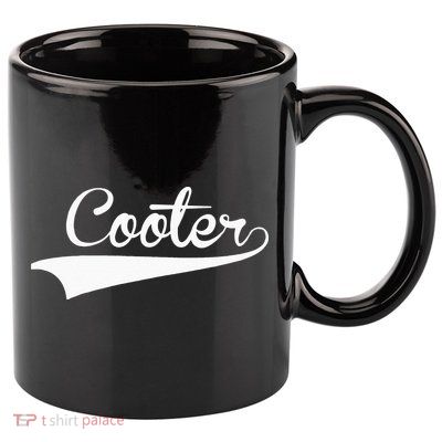 COOTER Baseball Vintage Retro Font 11oz C Handle Ceramic Mug