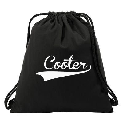 COOTER Baseball Vintage Retro Font Drawstring Bag