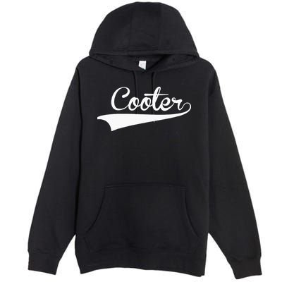 COOTER Baseball Vintage Retro Font Premium Pullover Hoodie