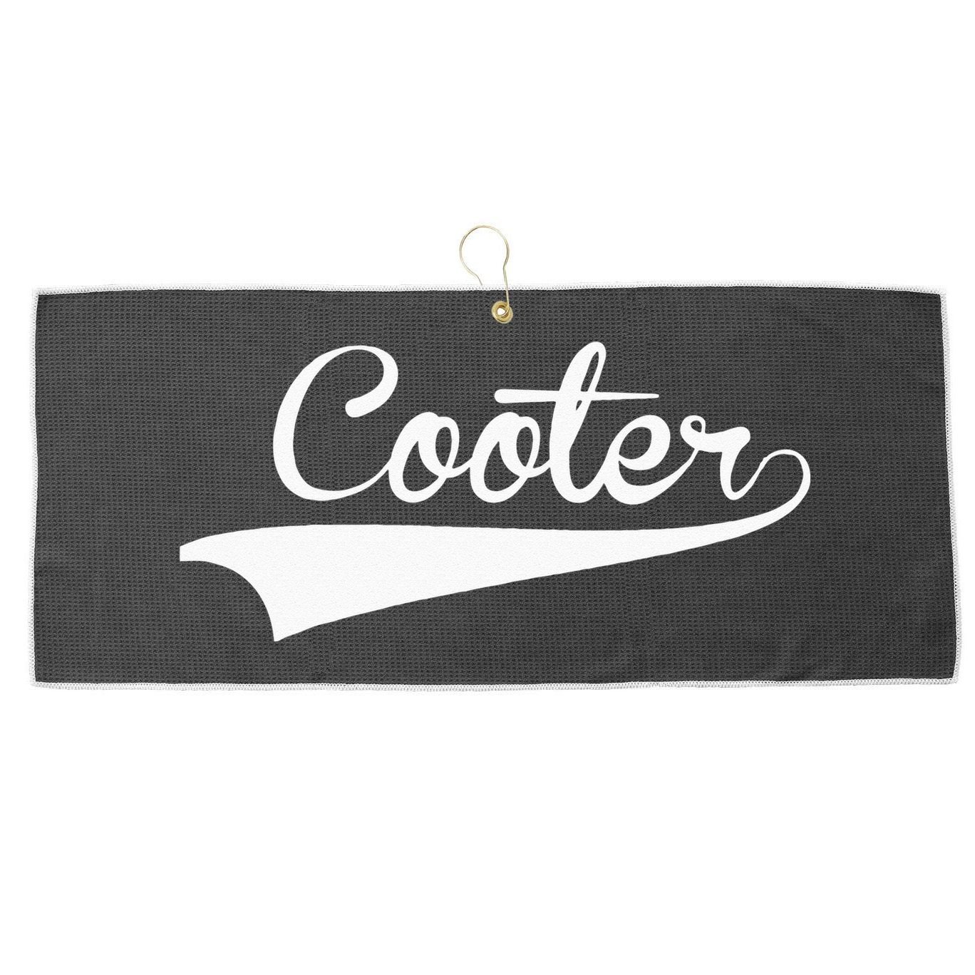 COOTER Baseball Vintage Retro Font Large Microfiber Waffle Golf Towel