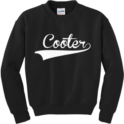 COOTER Baseball Vintage Retro Font Kids Sweatshirt