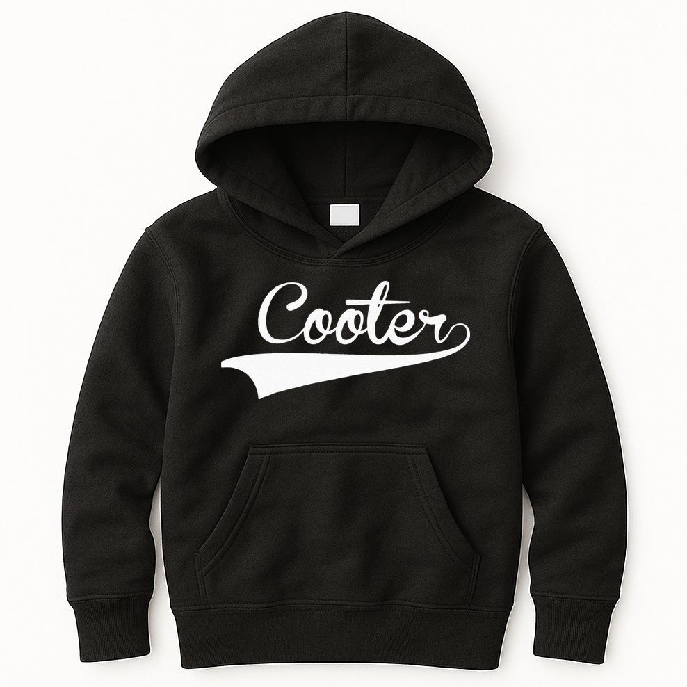 COOTER Baseball Vintage Retro Font Kids Hoodie