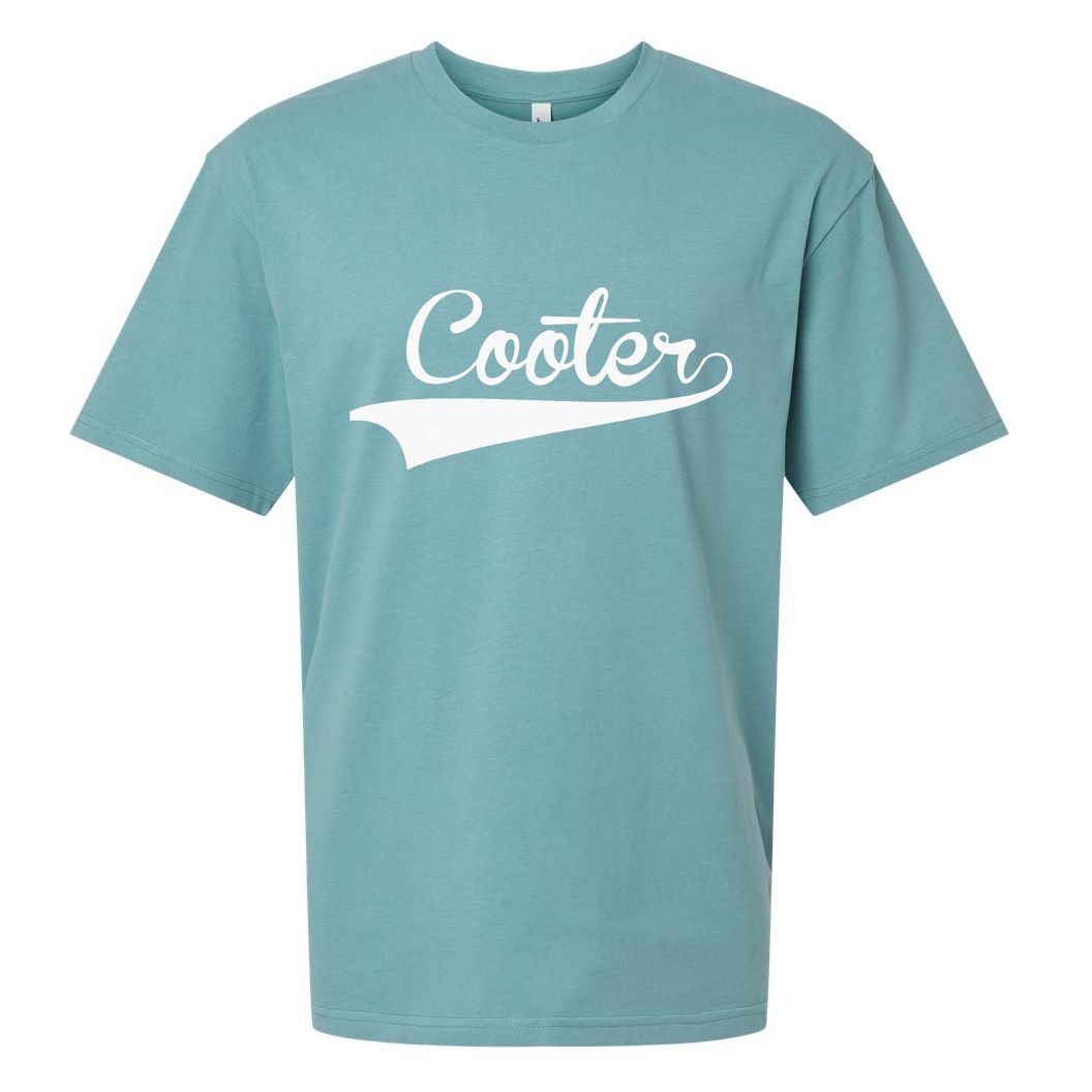 COOTER Baseball Vintage Retro Font Sueded Cloud Jersey T-Shirt