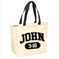 Christian Bible Verse John 316 Zip Tote Bag