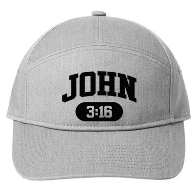 Christian Bible Verse John 316 7-Panel Snapback Hat