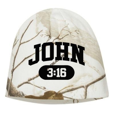 Christian Bible Verse John 316 Kati - Camo Knit Beanie