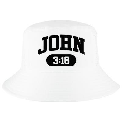 Christian Bible Verse John 316 Cool Comfort Performance Bucket Hat