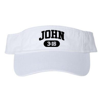 Christian Bible Verse John 316 Valucap Bio-Washed Visor