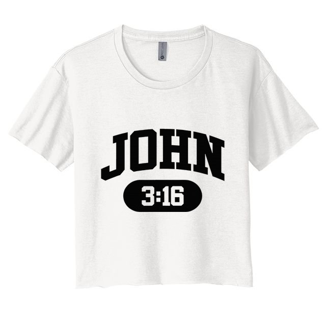 Christian Bible Verse John 316 Crop Top